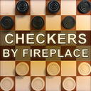 Checkers by fireplace