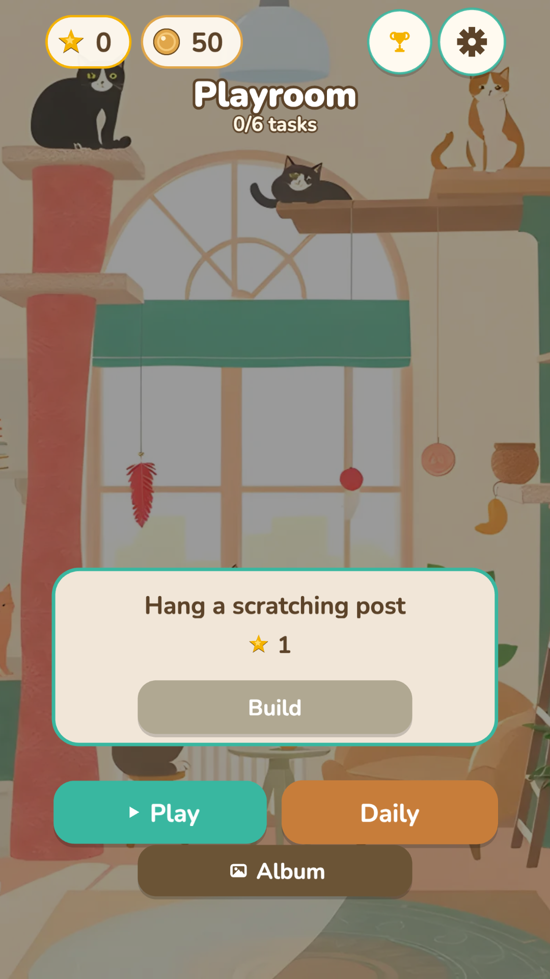 Cat Café: Tile Match screenshot 2