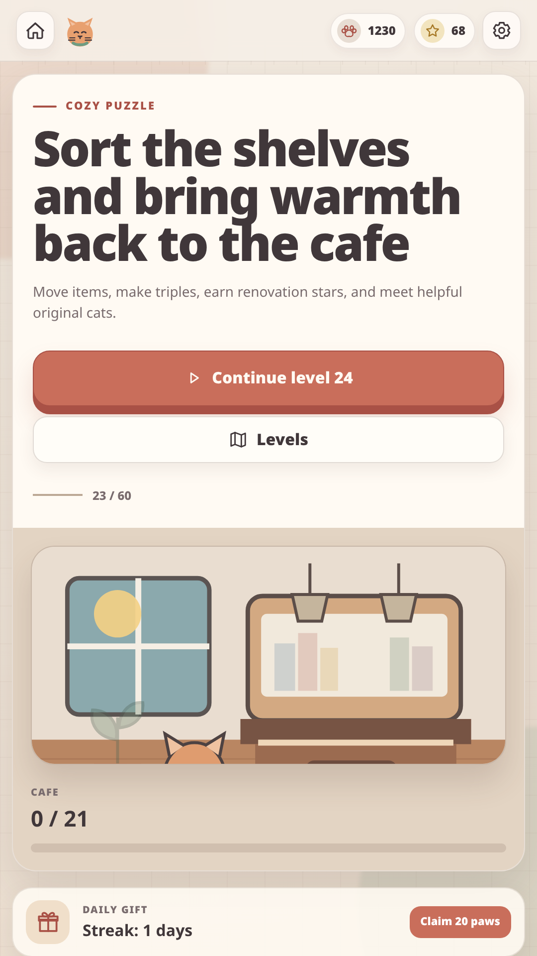 Furry Cafe: Three Shelves screenshot 6
