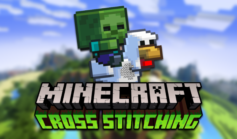Cross Stitching: Minecraft game cover