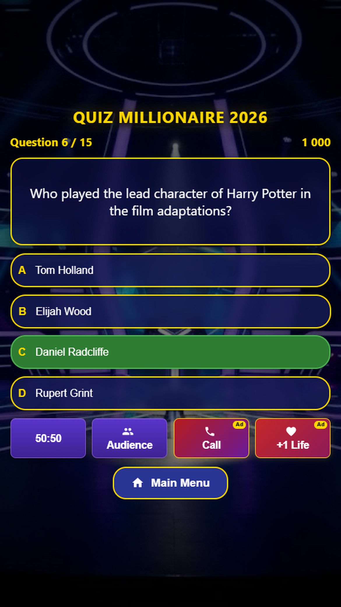 Quiz Millionaire 2026 screenshot 9