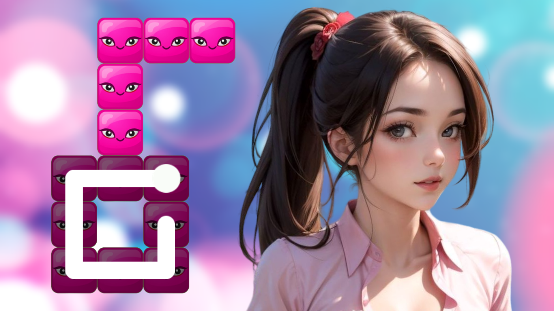 Connect the blocks with one line: Beauties! screenshot