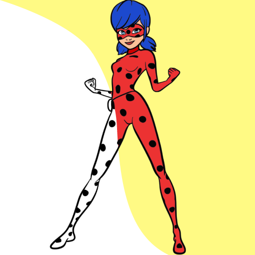 Colouring book Ladybug and Cat Noir icon