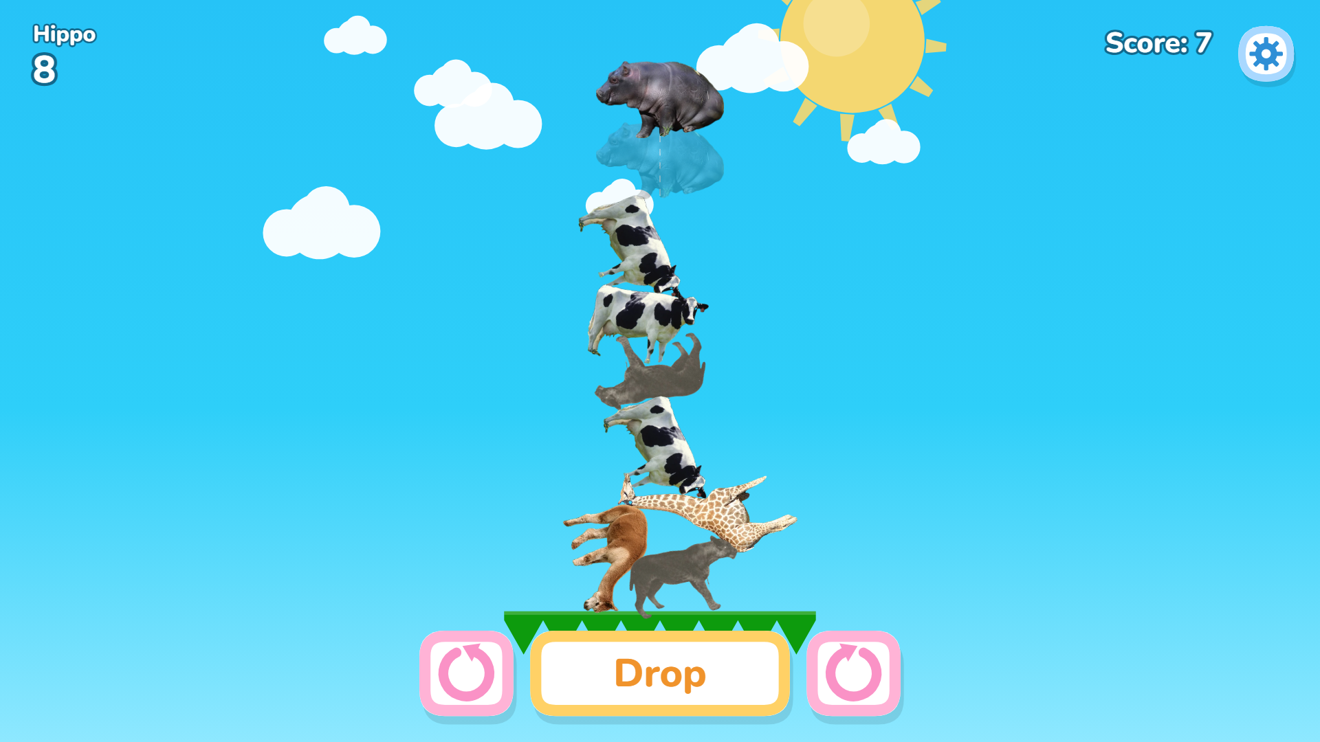 Animal Stacking Tower: Zoo Balance — screenshot 1