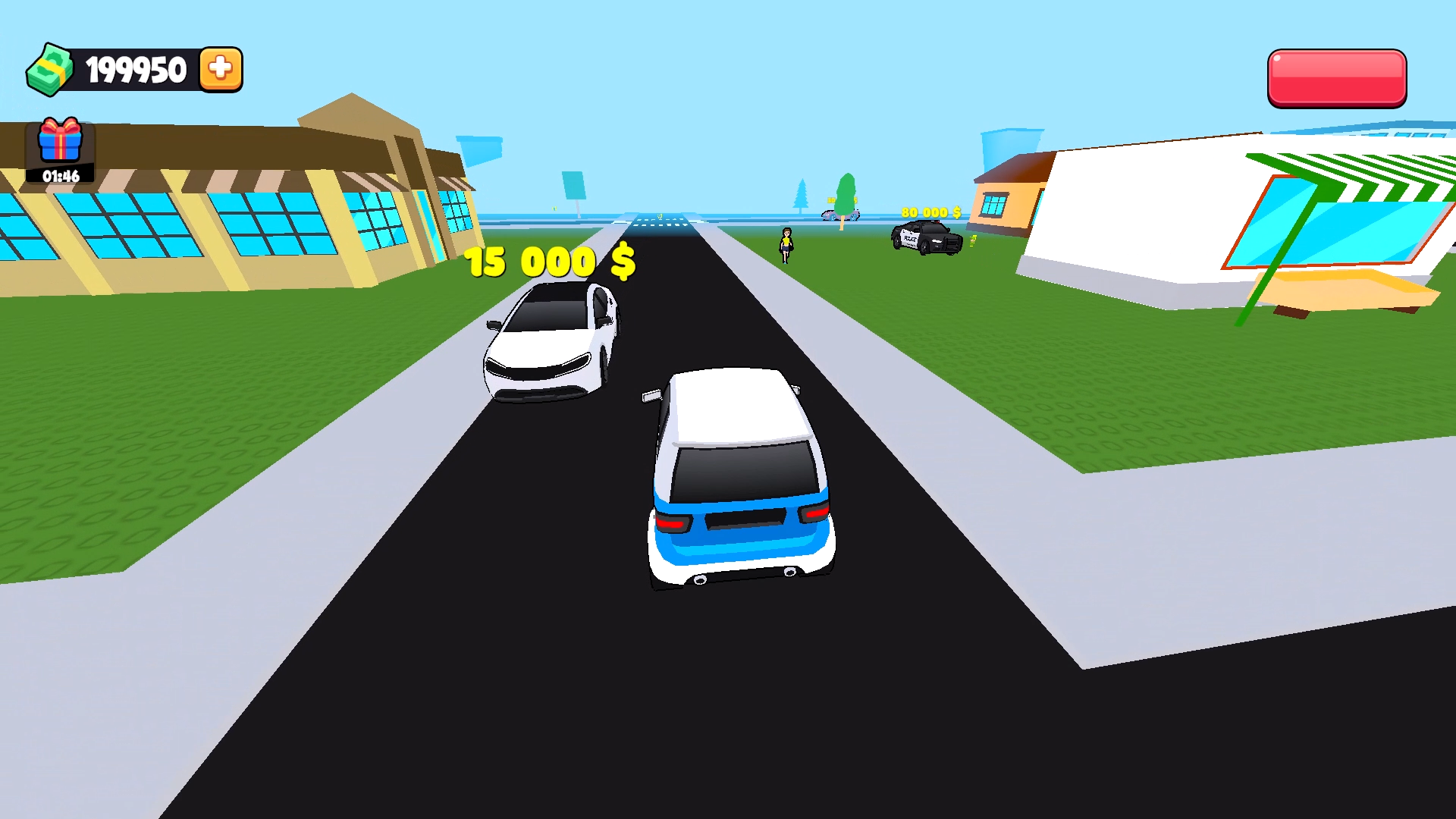 Cars under the city sky screenshot