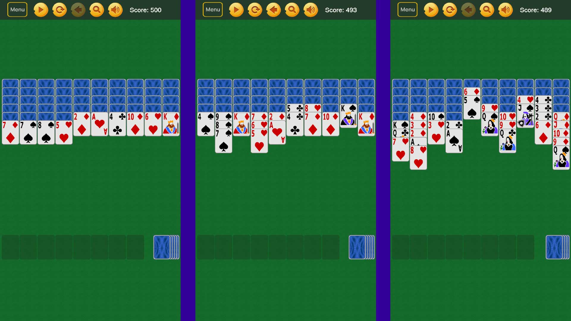 Solitaire «Classic Spider»: Big cards screenshot 7