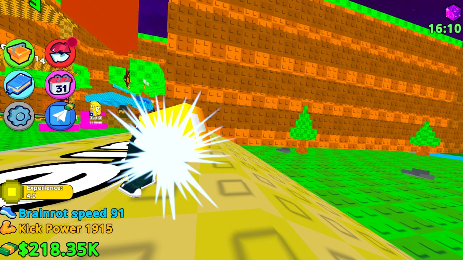 Kick Lucky Block to Earn Brainrot! screenshot