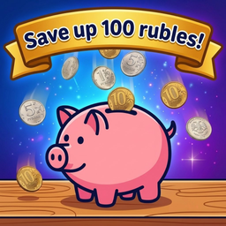 Save up 100 rubles!