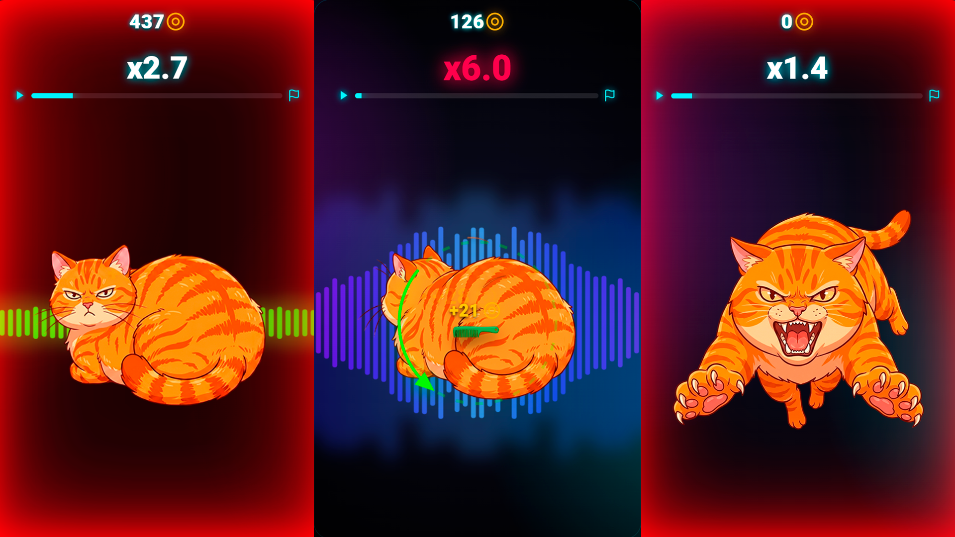 Почеши кота: Фонк Кликер — screenshot 1