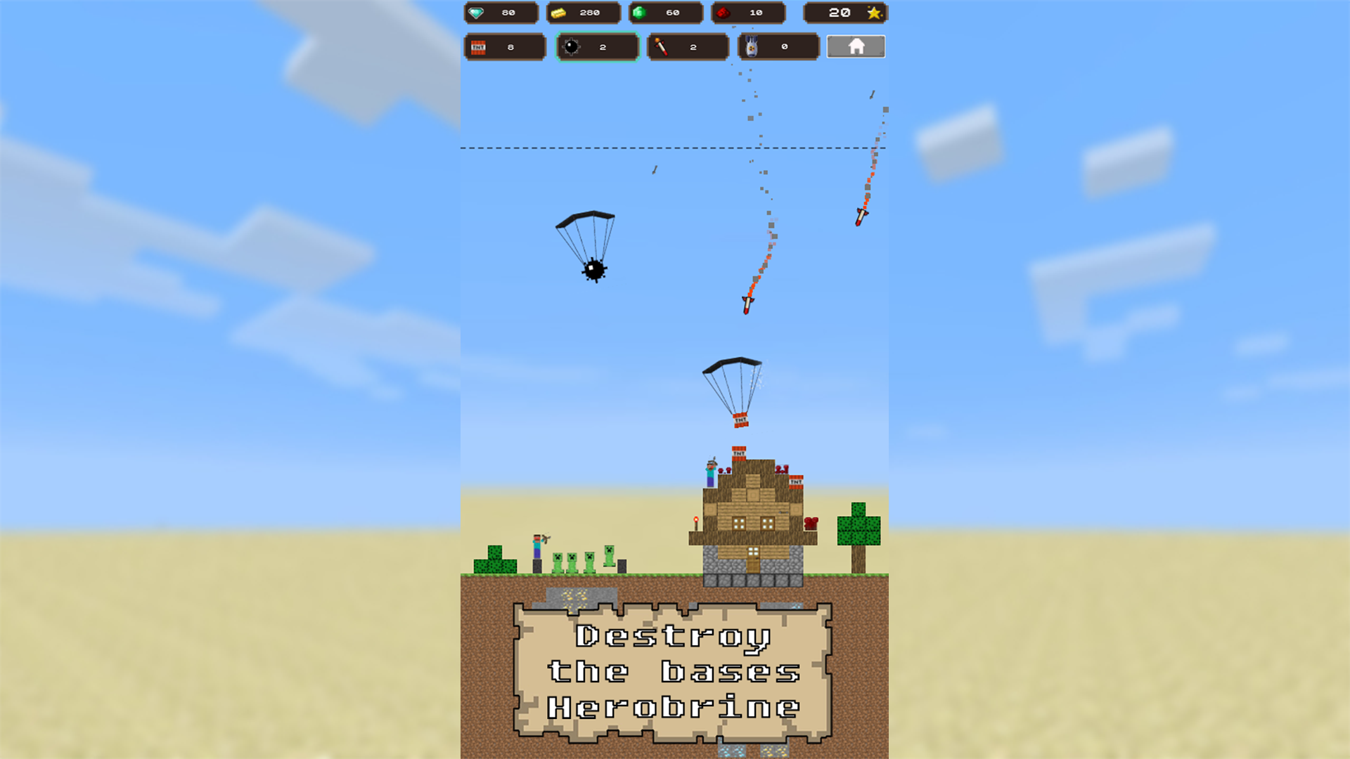 Mine Noob Fuse vs Herobrine Craft Block screenshot