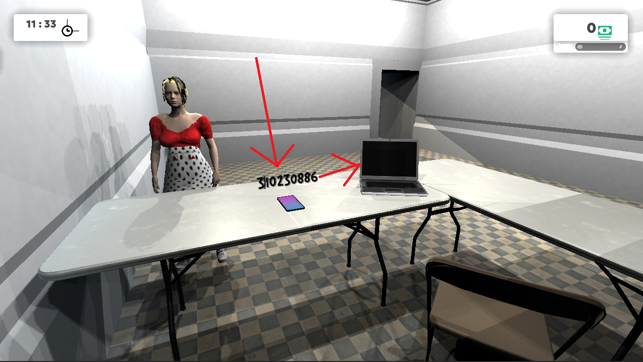 Simulator of an order pick-up point. screenshot