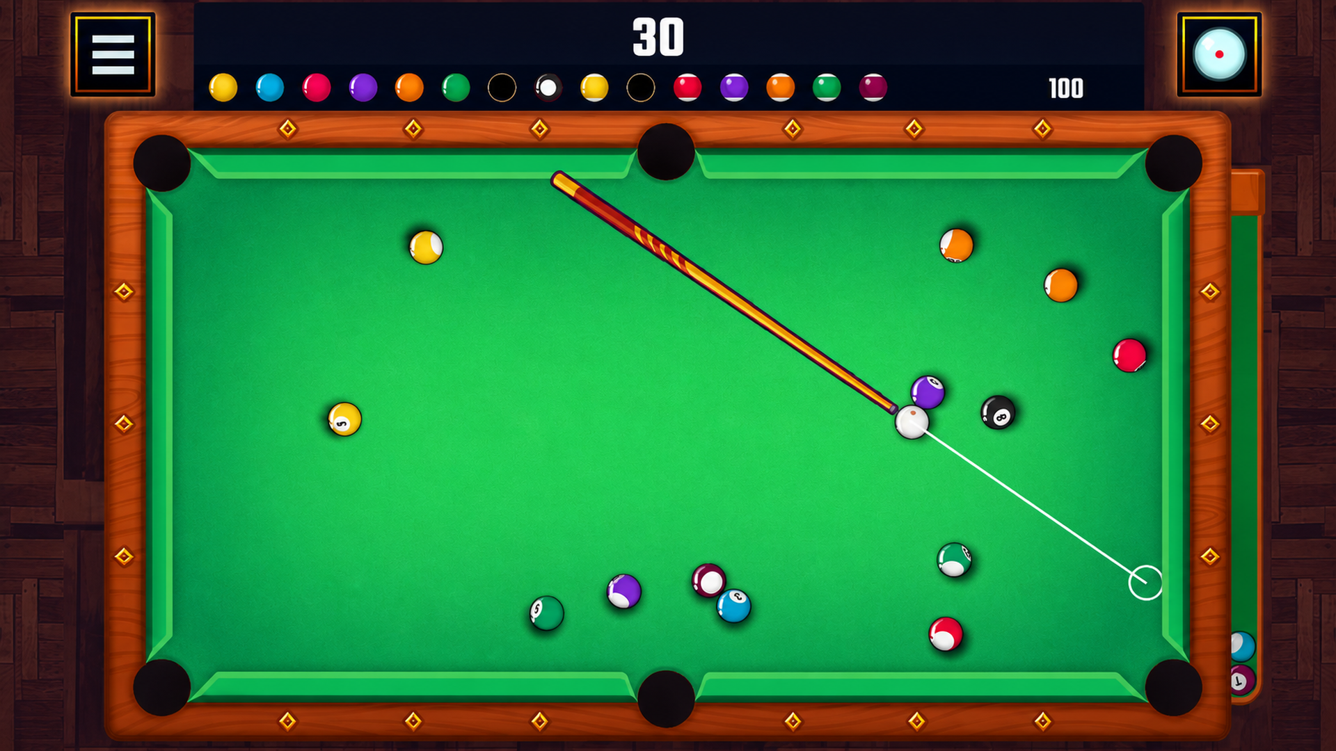 Бильярд 2д — screenshot 1