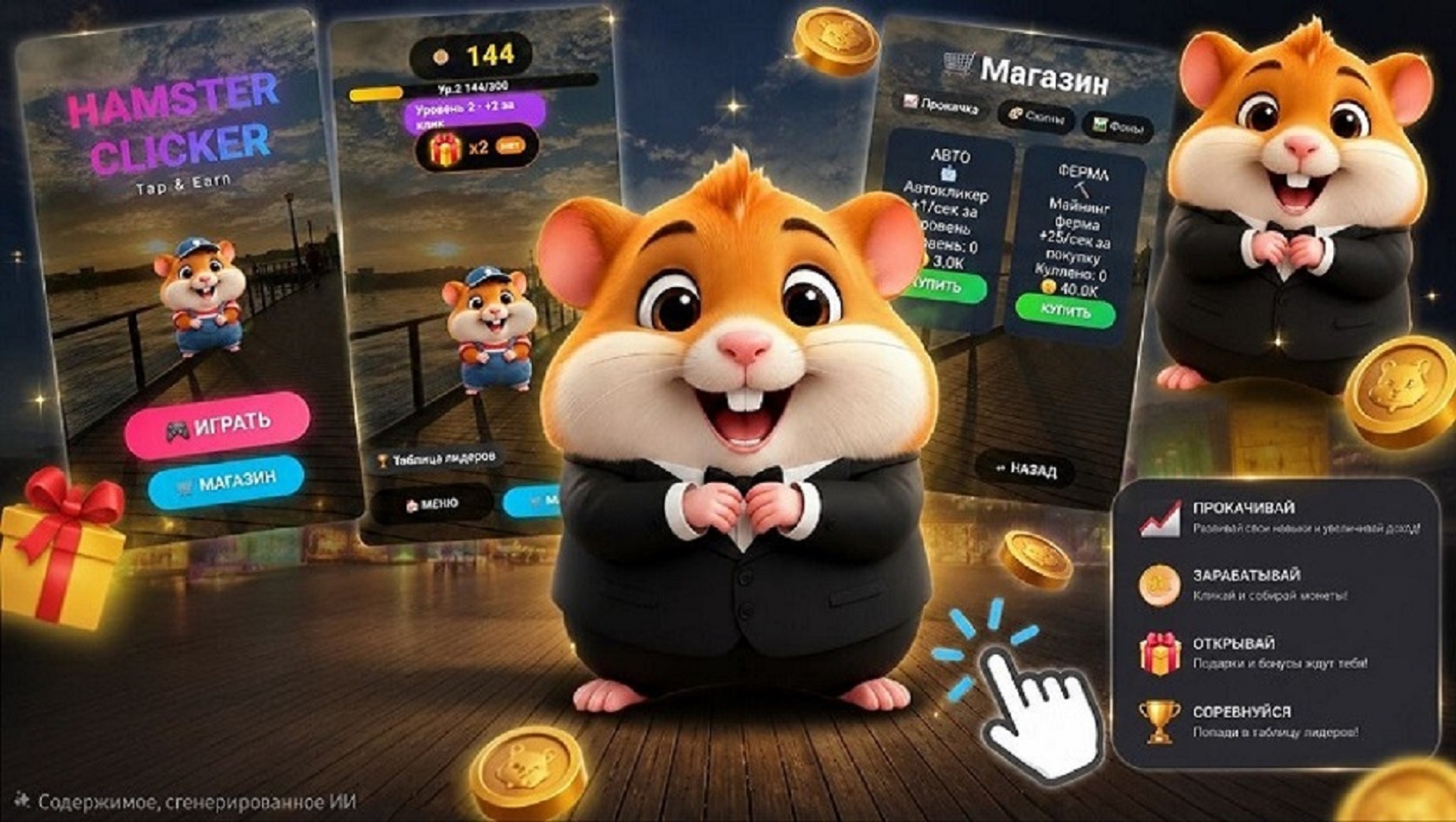 HAMSTER CLICKER Tap & Earn — screenshot 1