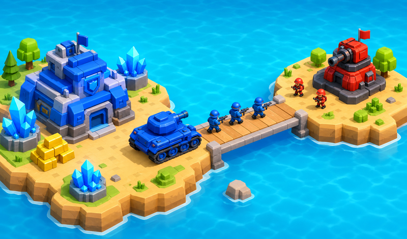 Blue vs Red: Craft and Battle game cover