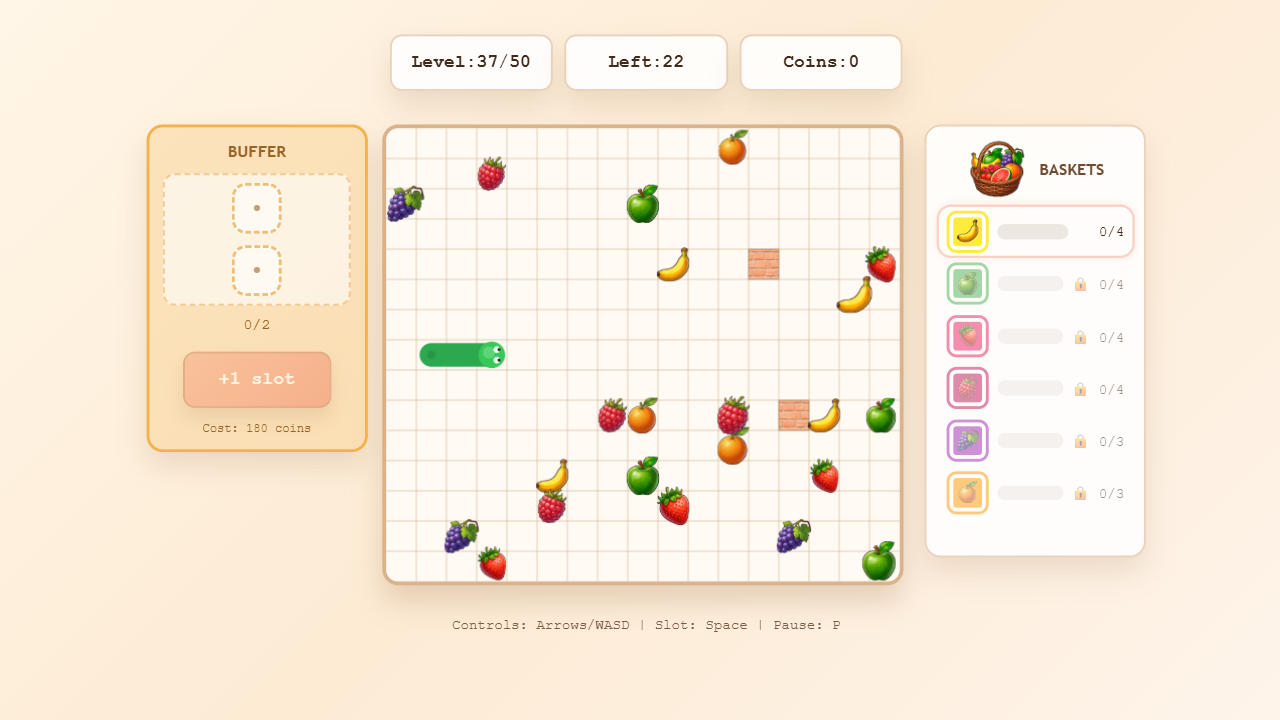 Snake: Sorting Food — screenshot 2