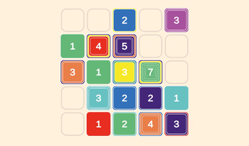 Colored tiles : stacks of colored tiles