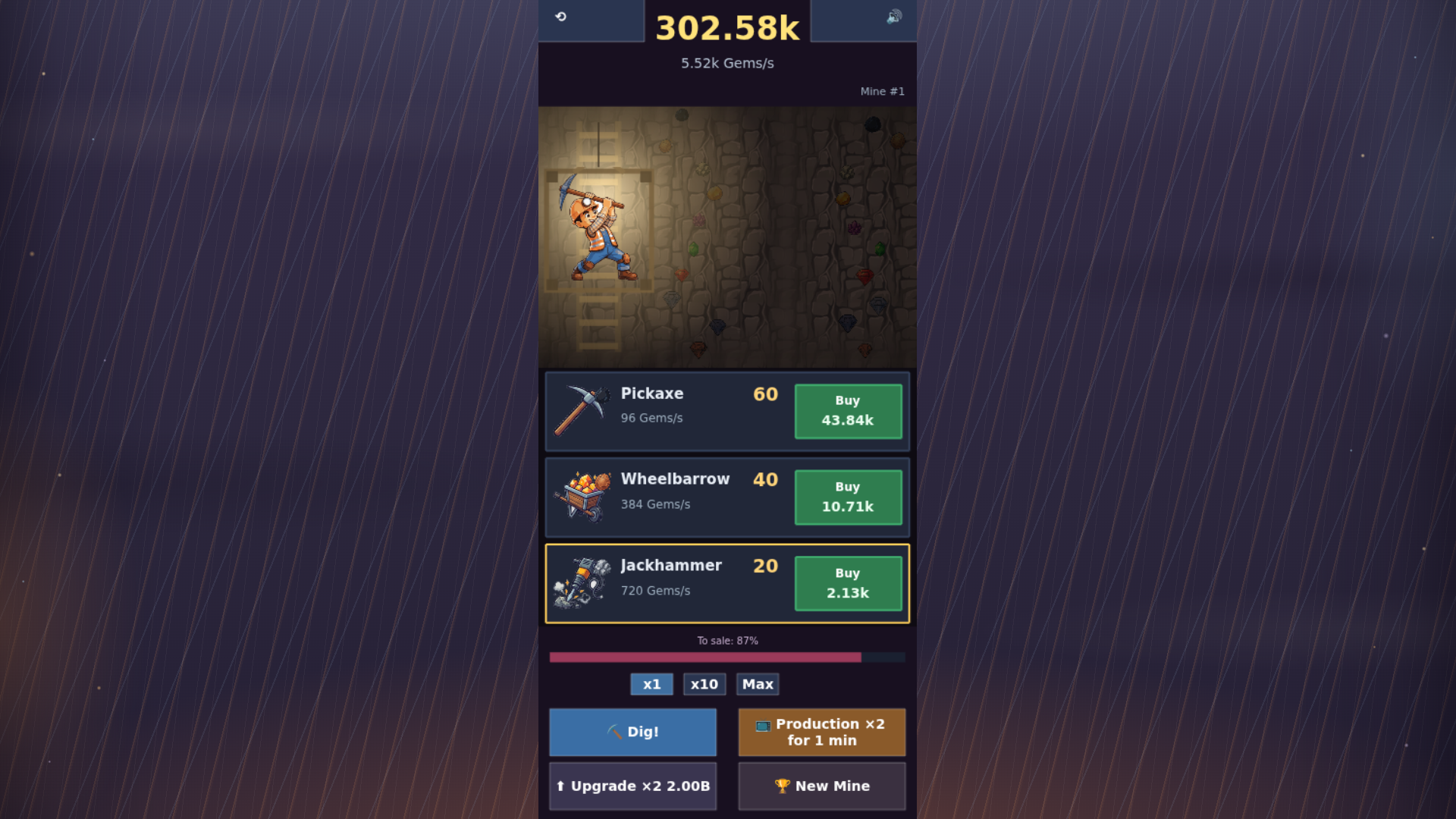 Idle Gem Miner — screenshot 2