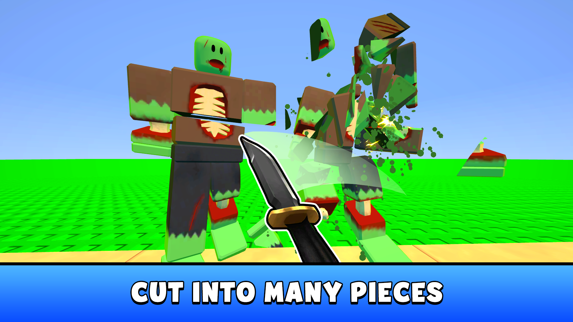 Obby Sword! Cut Enemies at Blocks Arena! screenshot
