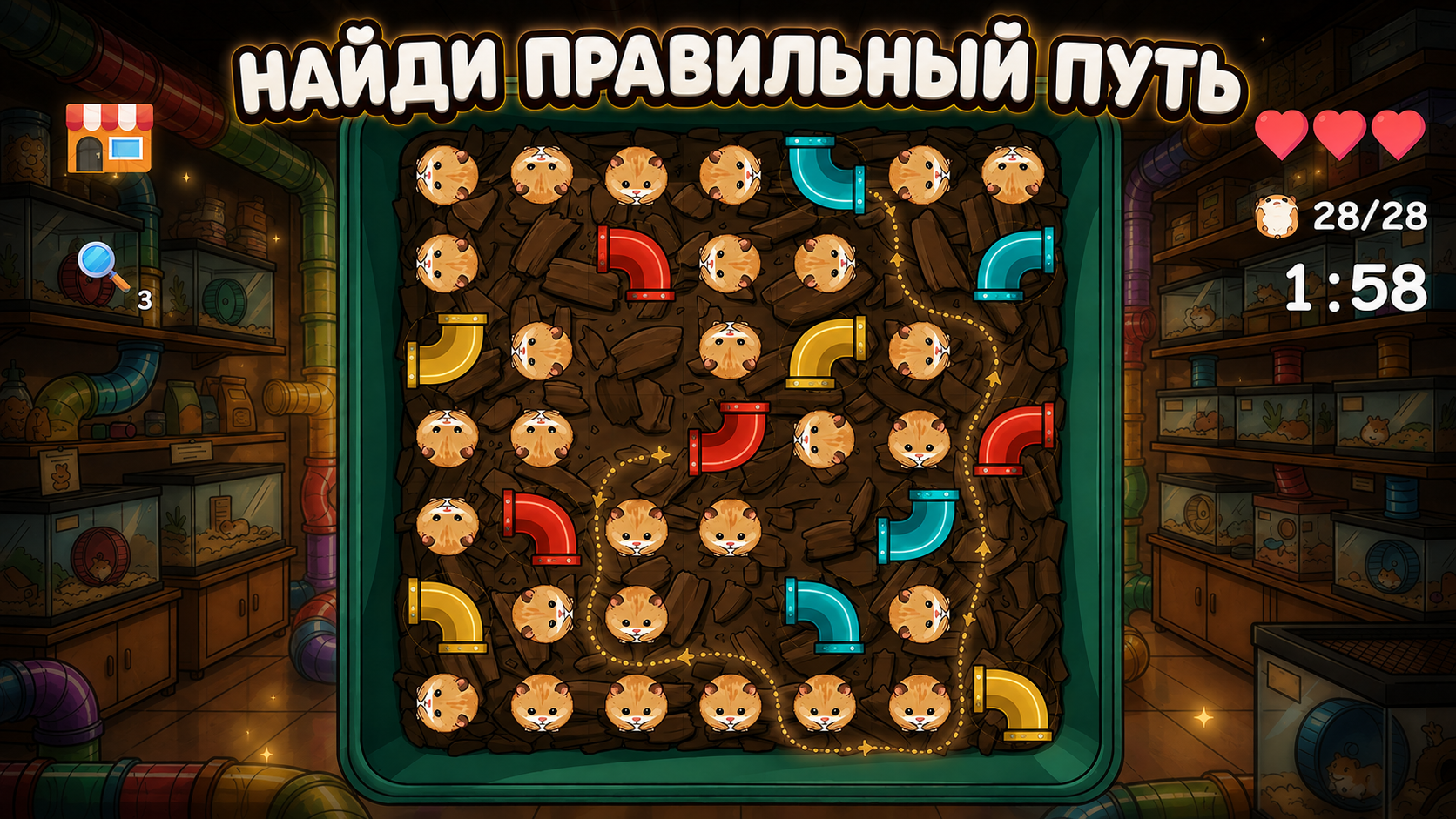 Стрелки: Спаси хомяков — screenshot 2