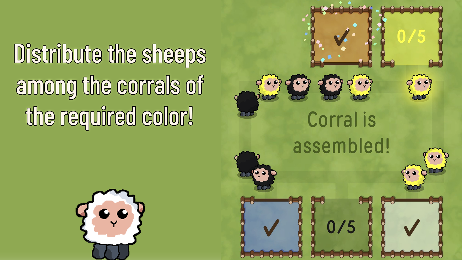 Catch the colored sheeps — screenshot 2