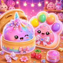 Dumplings and Taba paws - create squishies