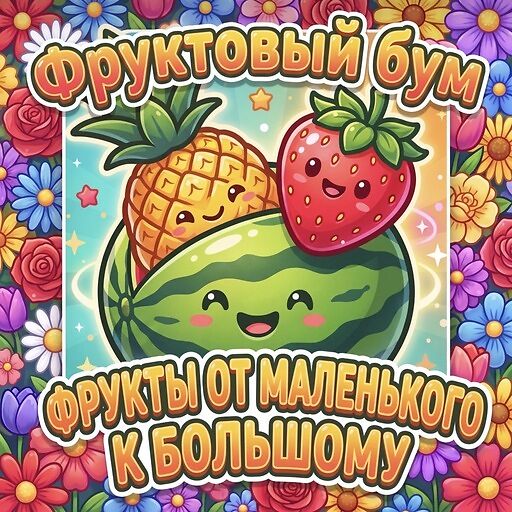 Фруктовый бум! Фрукты от маленького к большому! icon