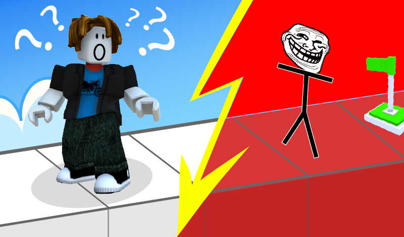Obby, But He's Trolling You! game cover
