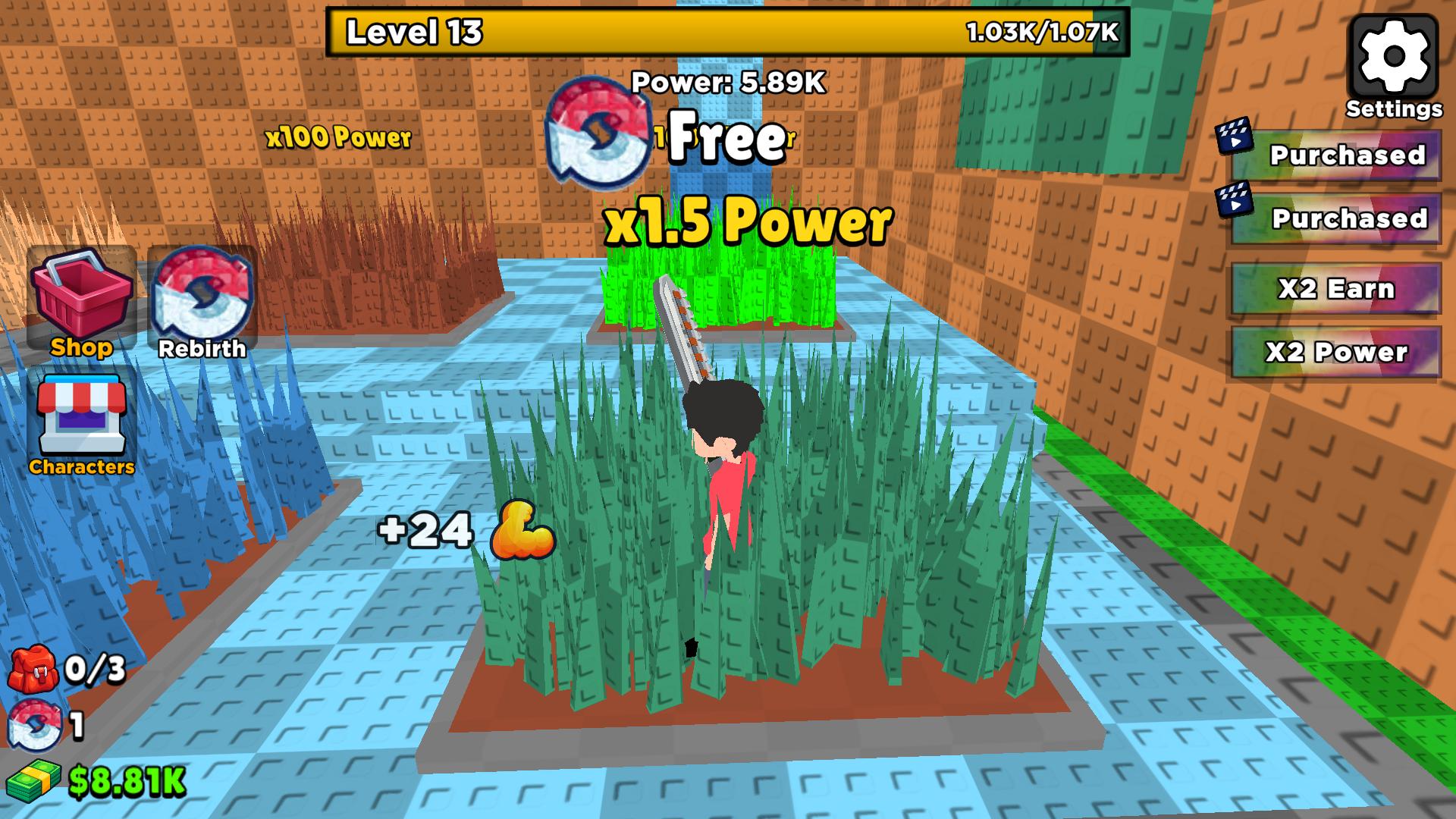 Obby: +1 for Mowing Grass screenshot 10
