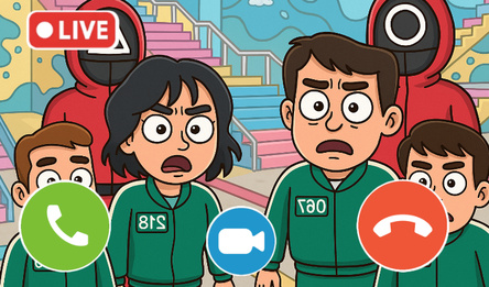 Squid Calls Game: Chat Prank, Video Call, Live