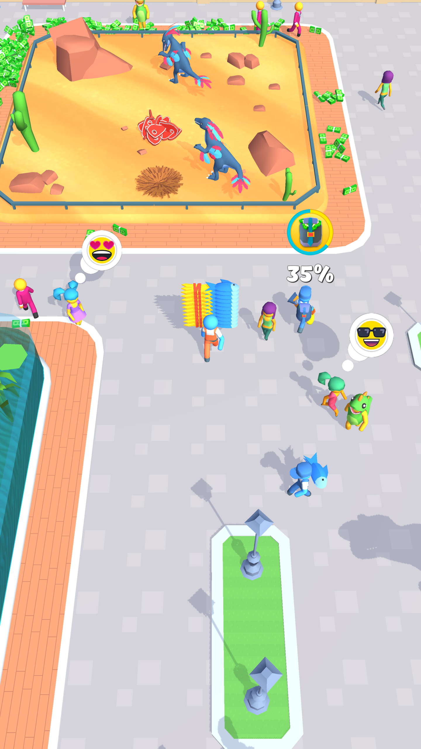 Jurassic Park: Dino Island and Farm Idle Tycoon 3D screenshot 15