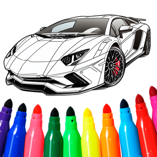 Coloring in the World of Cars icon