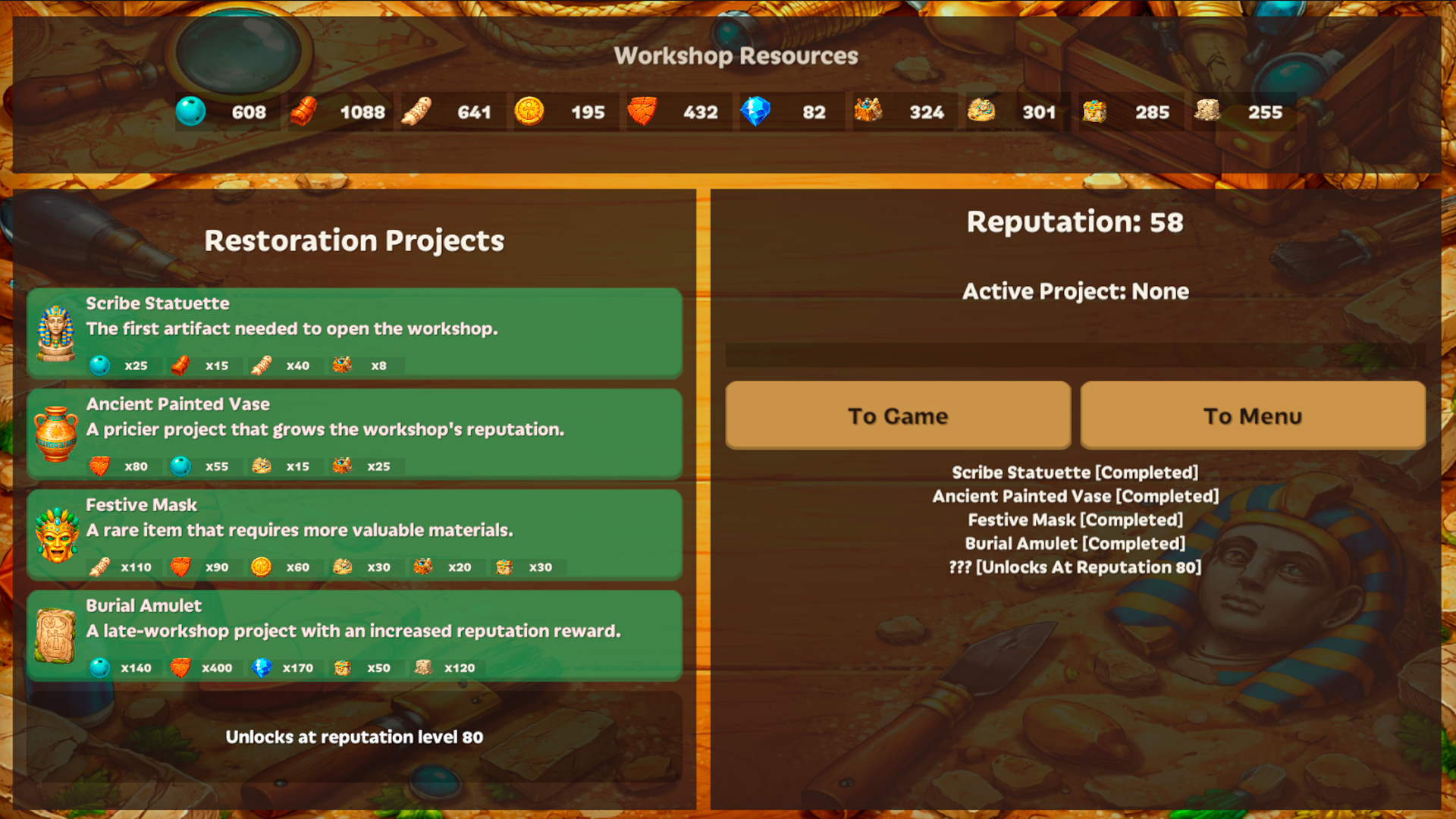Antiquities Workshop: Artifact Restoration — screenshot 7