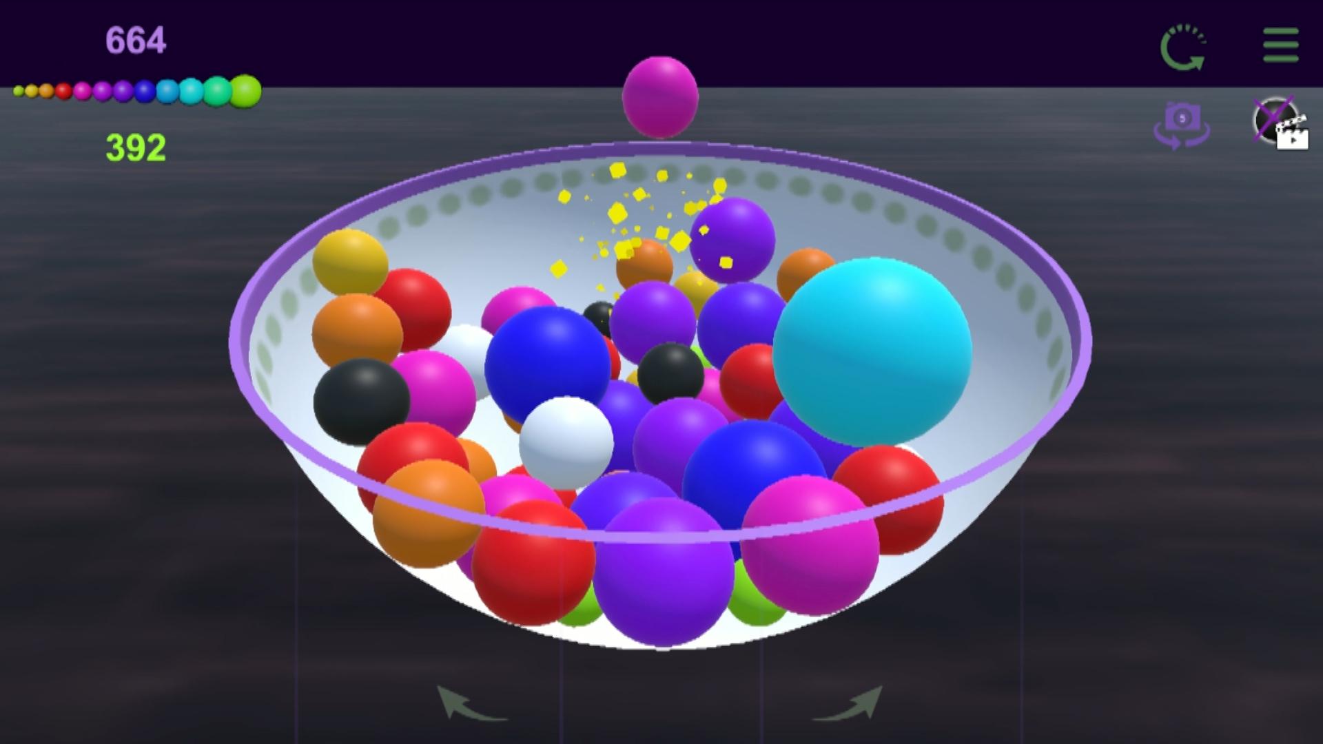 Shooting balls: Connect in a plate 3D screenshot