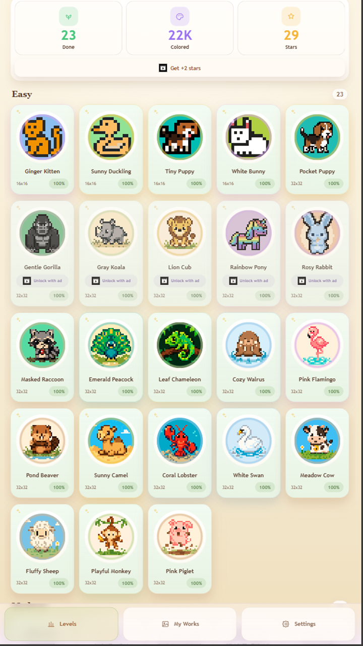 Paint by Numbers: Cute Pets screenshot 3