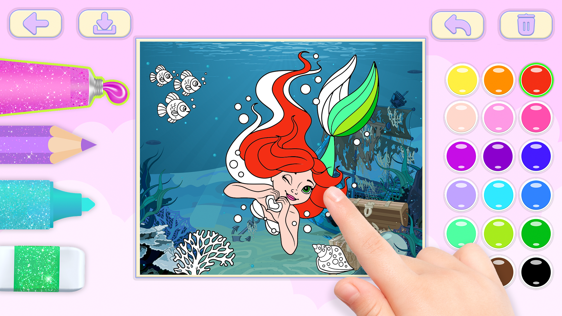 Easy Coloring Game for Girls screenshot