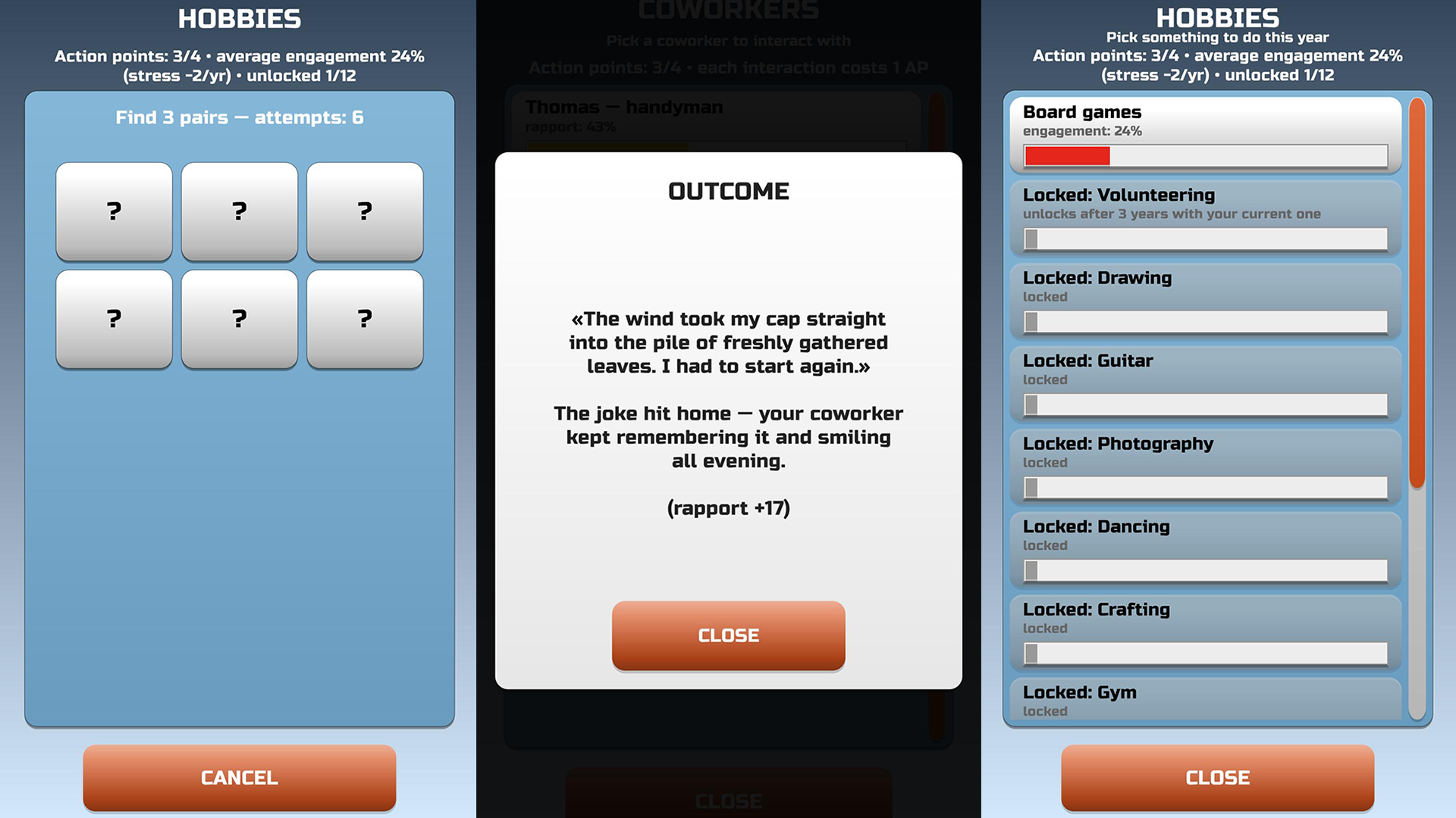 Making It: career simulator — screenshot 3