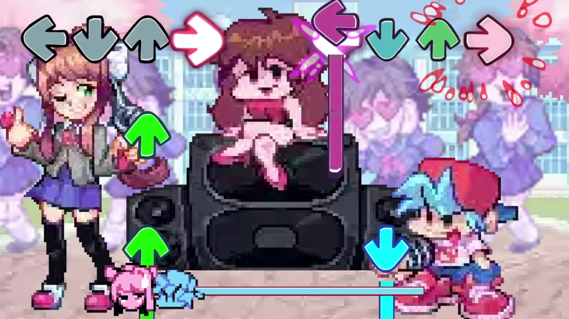 Friday Night Funkin' Doki Doki Takeover! — screenshot 2