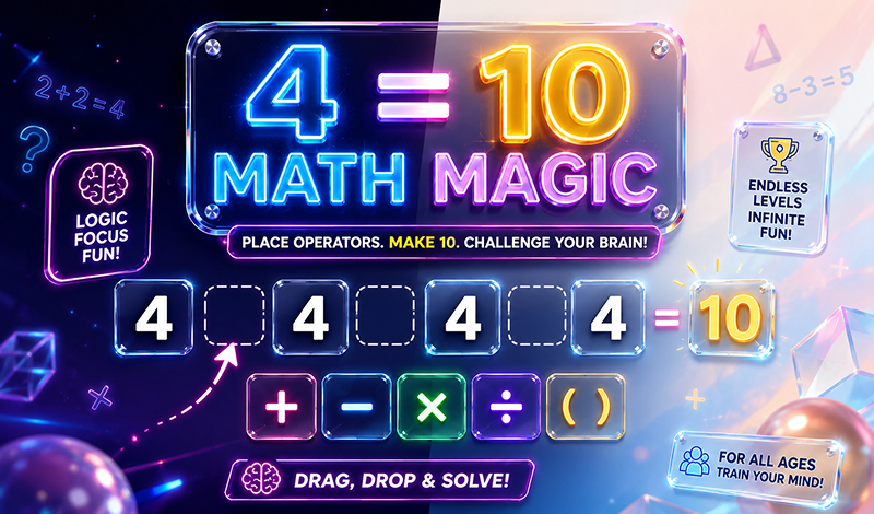 4 = 10 Math Magic game cover