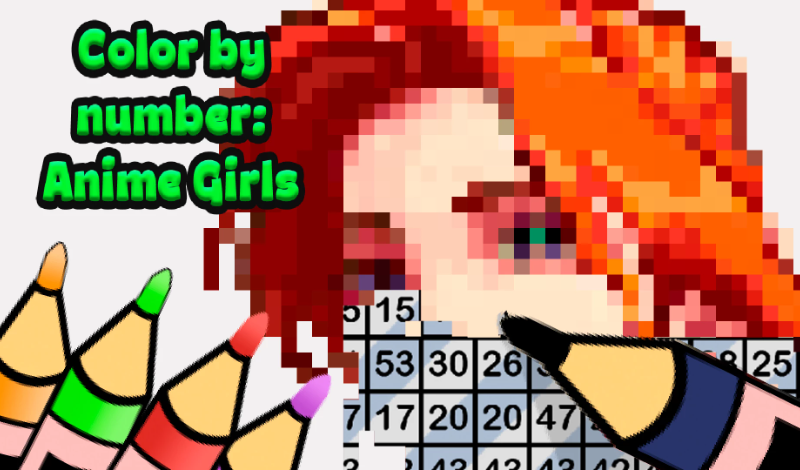 Color by number: Anime Girls game cover