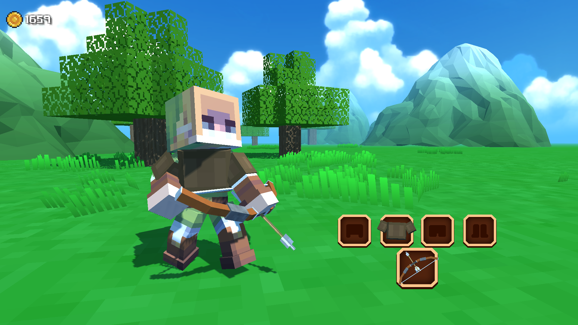 Noob Archer Craft Blocky vs Blocks Monsters screenshot