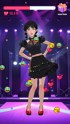 green emerald velvet dress Left or Right Magic Fashion Dress Up: Women Fashions Stylist Challenge  Anime Makeover Doll Dressup Game