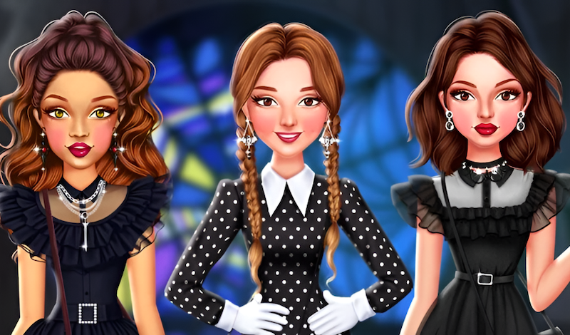 Dress Like Wednesday game cover