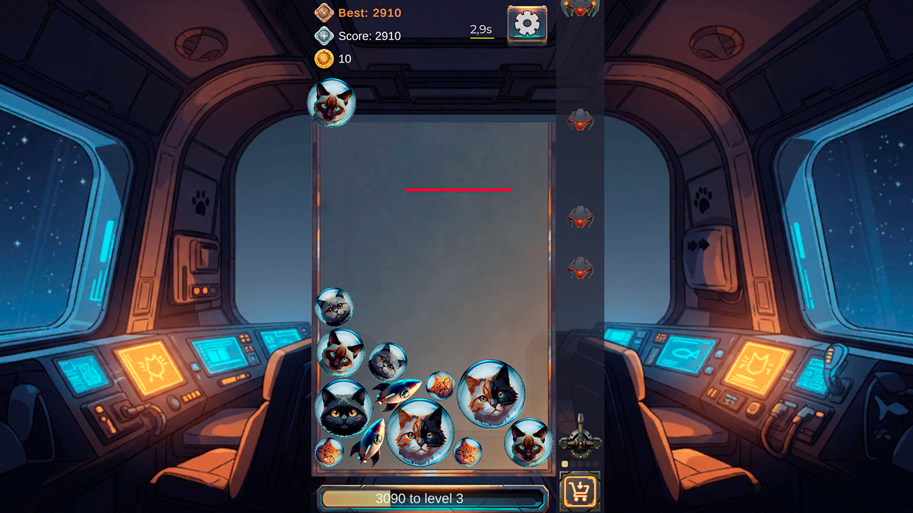 Merge Cosmocats - Defend the Tower — screenshot 1