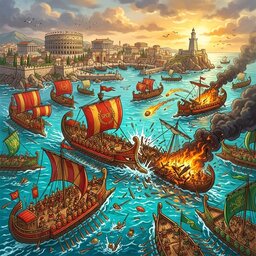 Морской бой: Древний Рим