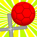 Red soccer ball