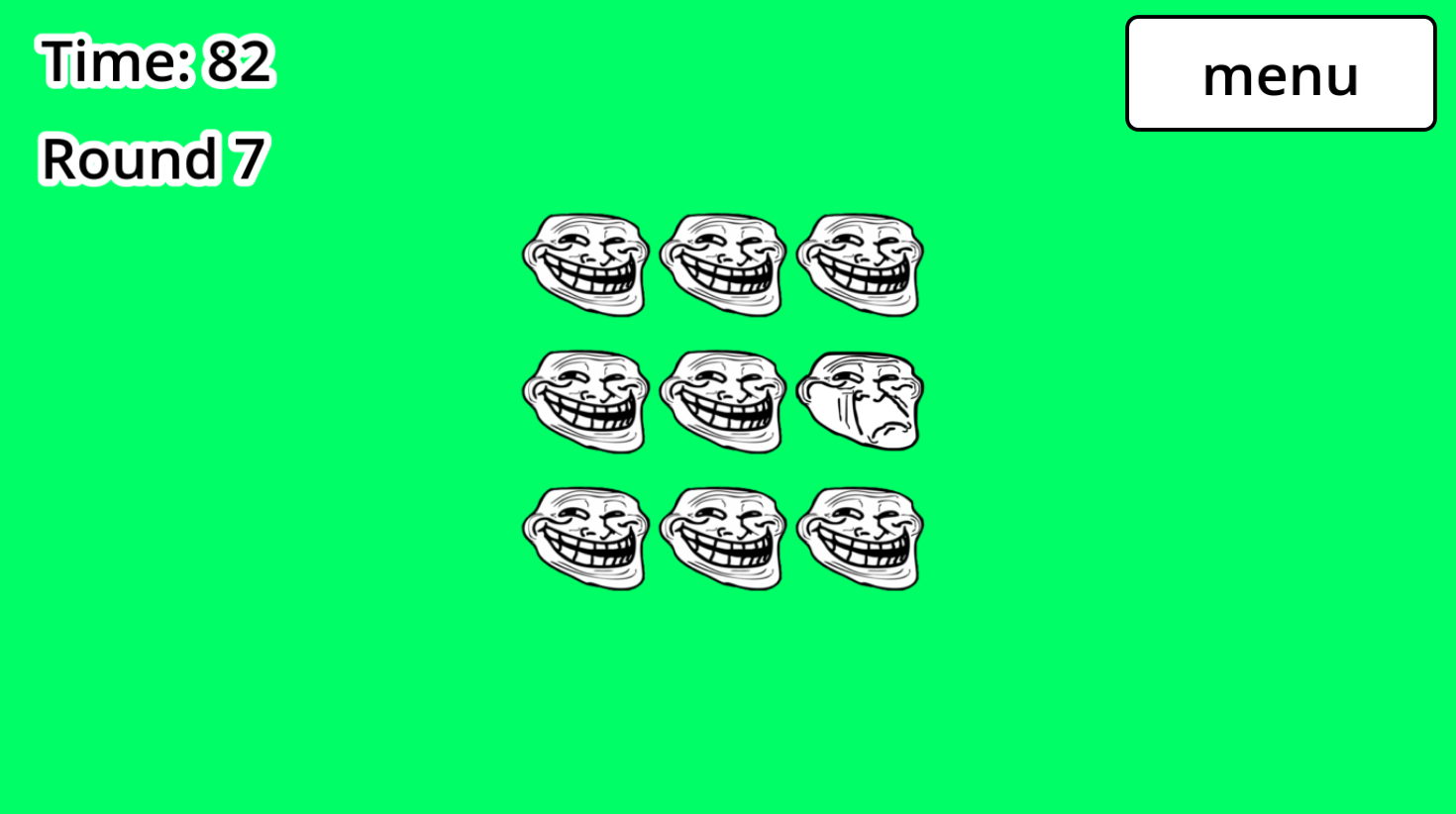 Find the sad trollface — screenshot 4