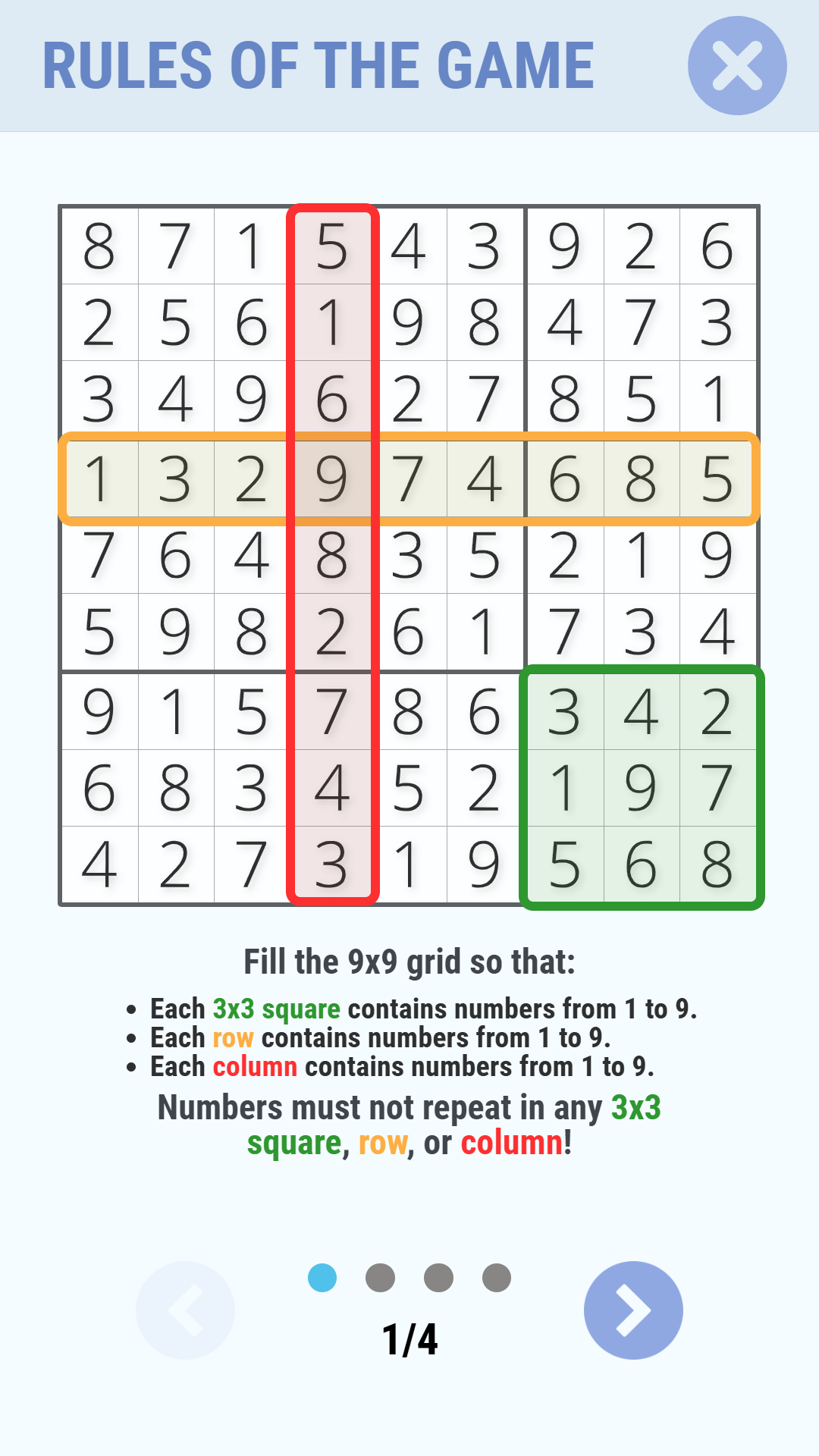 Sudoku - logic game screenshot 7