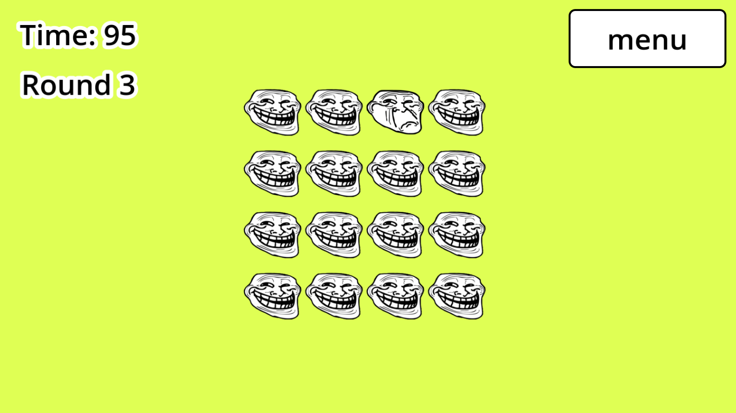 Find the sad trollface — screenshot 2