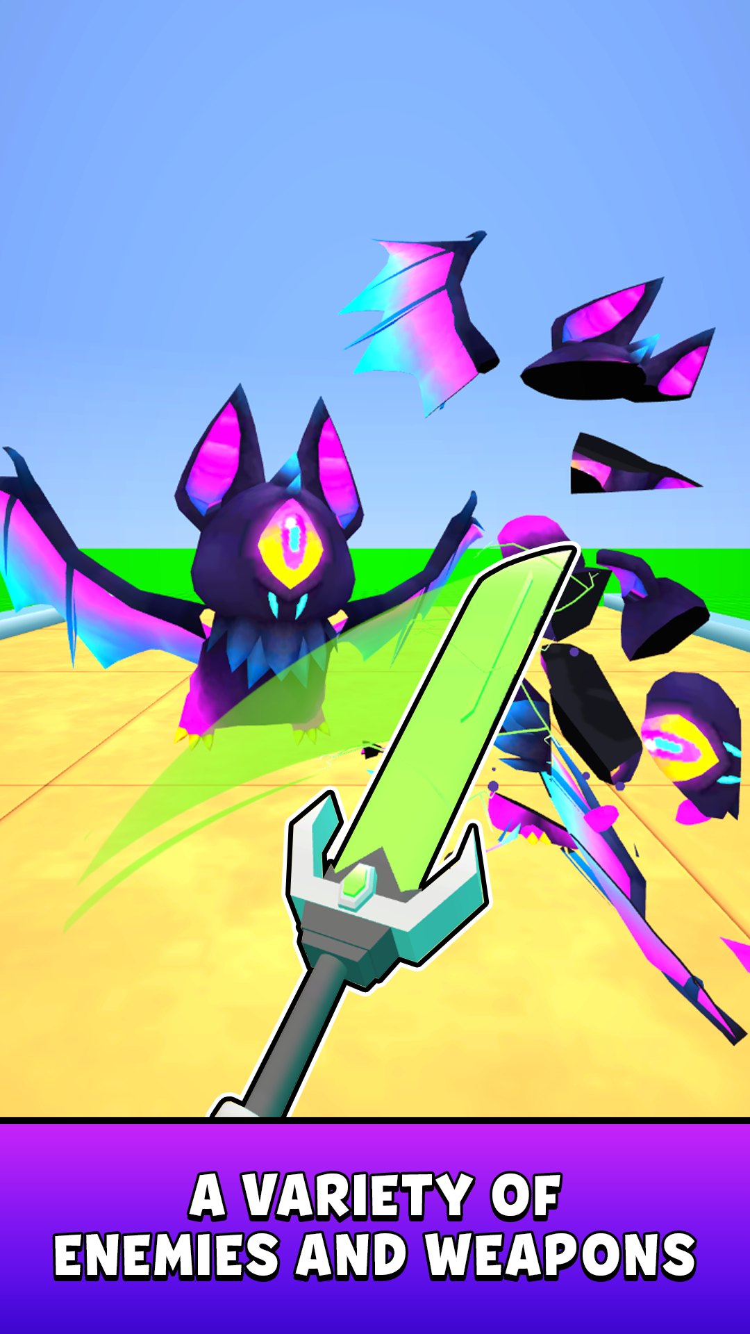 Obby Sword! Cut Enemies at Blocks Arena! screenshot 7