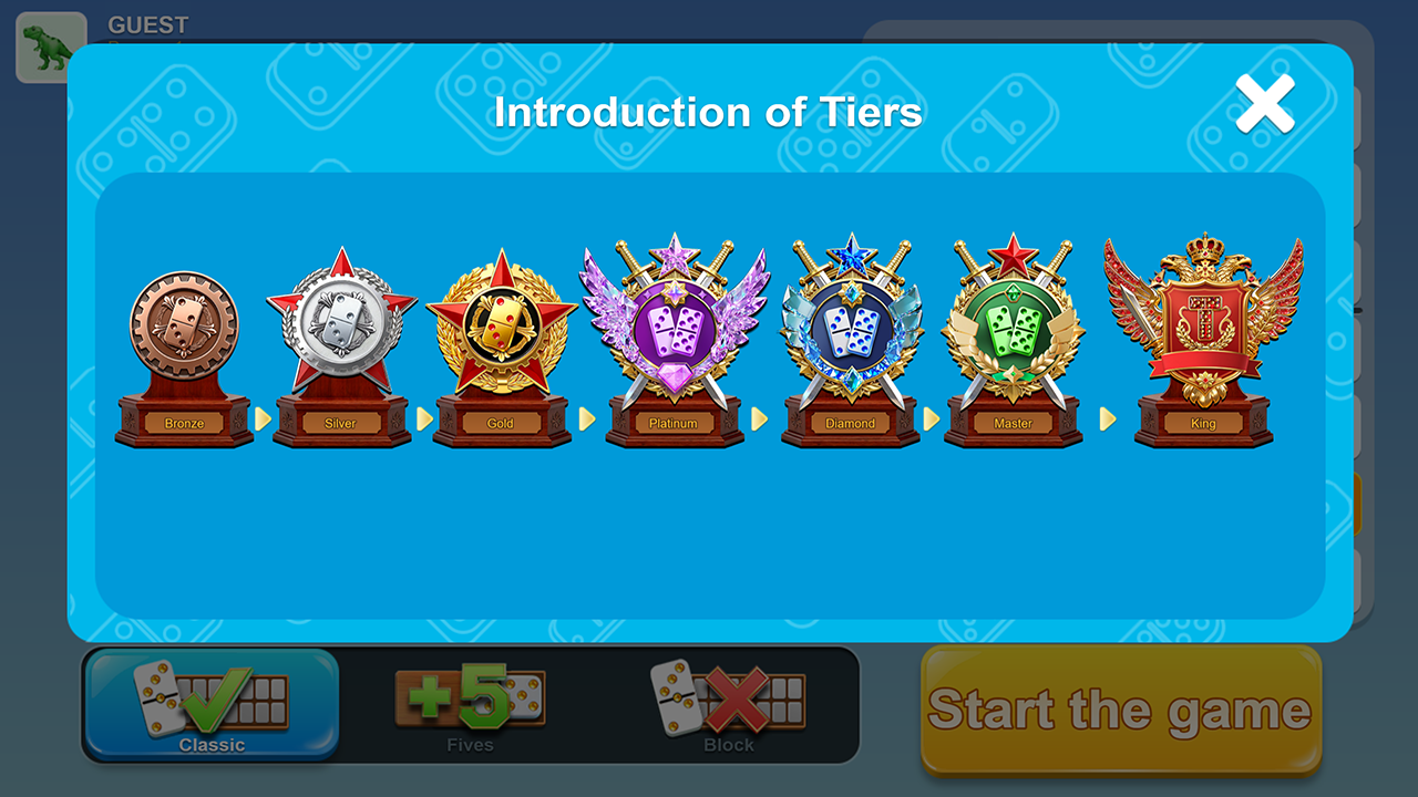 DOMINO Medals screenshot